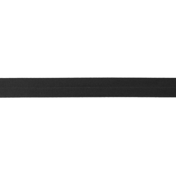 Elastisches Schrägband Breite 20 mm - dunkelgrau matt